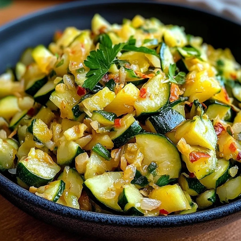 Zucchini-Reis-Pfanne