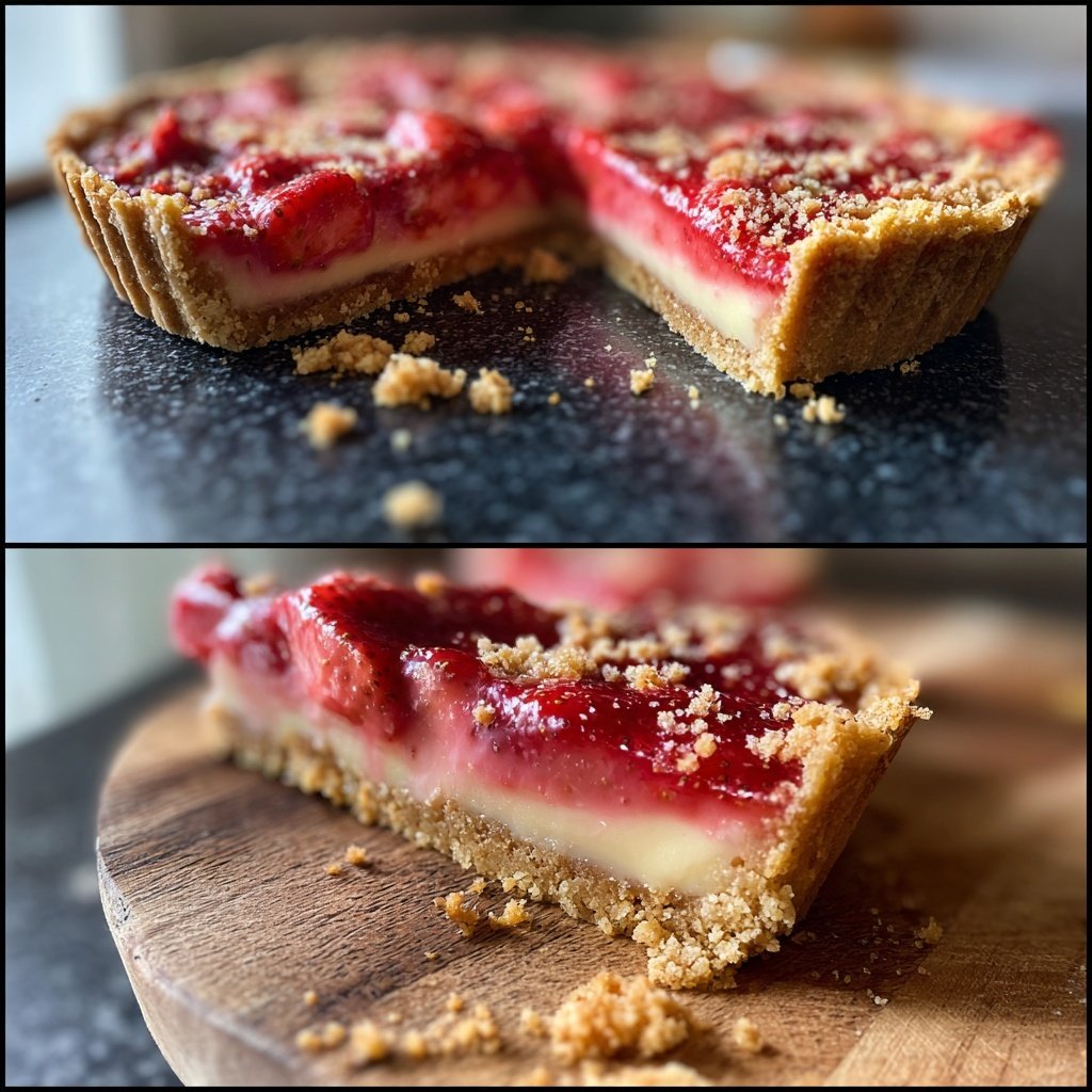 Erdbeer Pudding Tarte