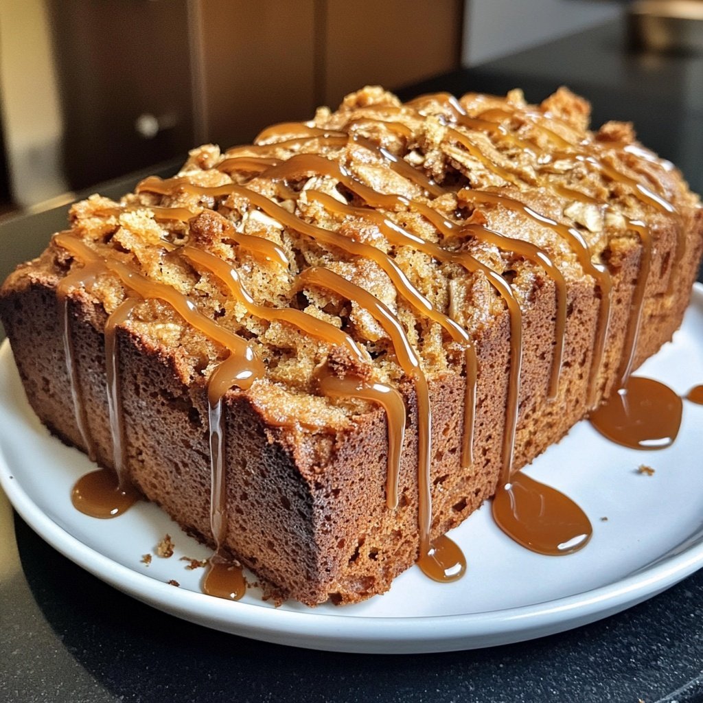 Bananenbrot mit Karamell