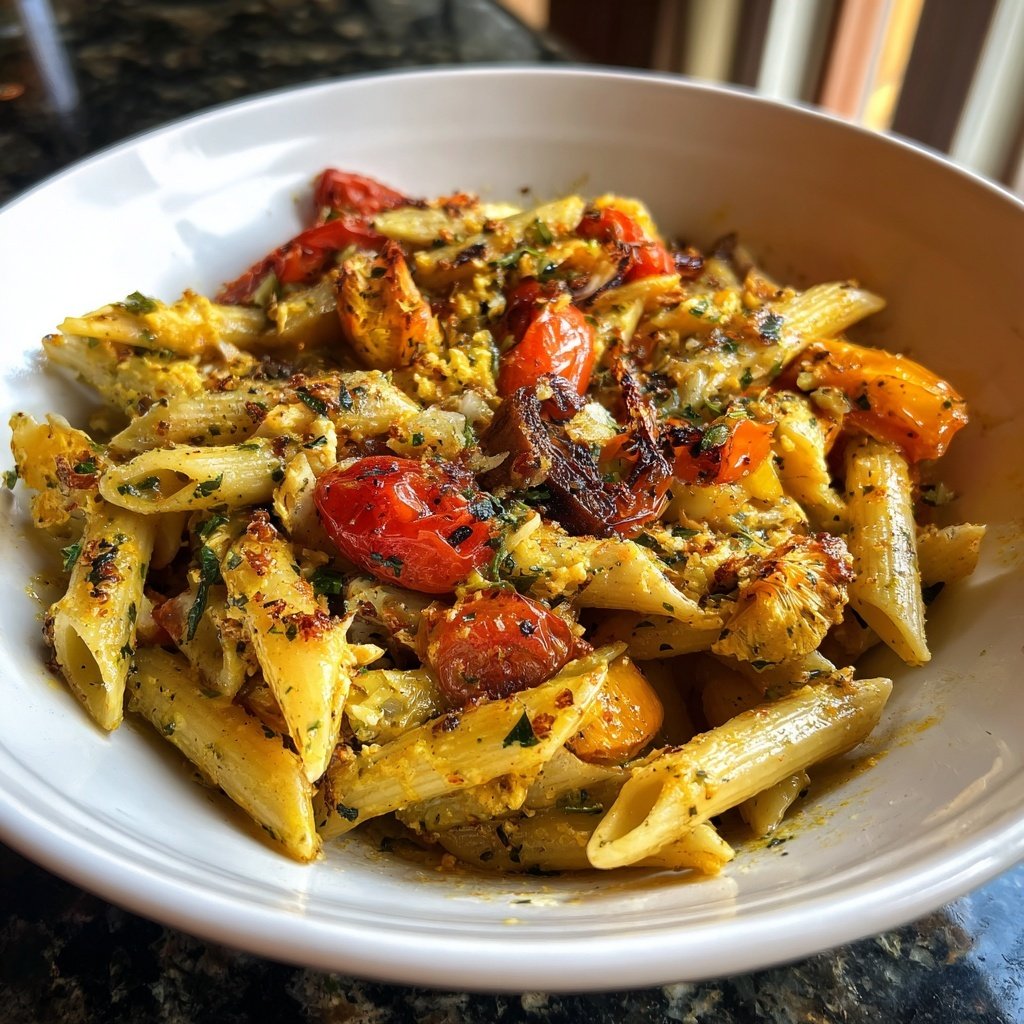 Penne mit Ofengemüse