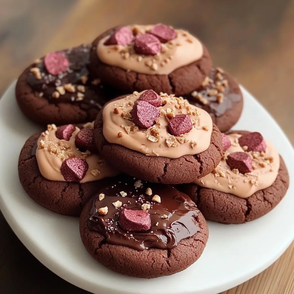 Valentine Ganache Cookies