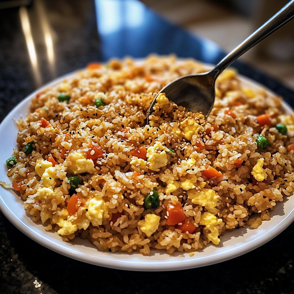 Gebratener Reis mit Sesamöl