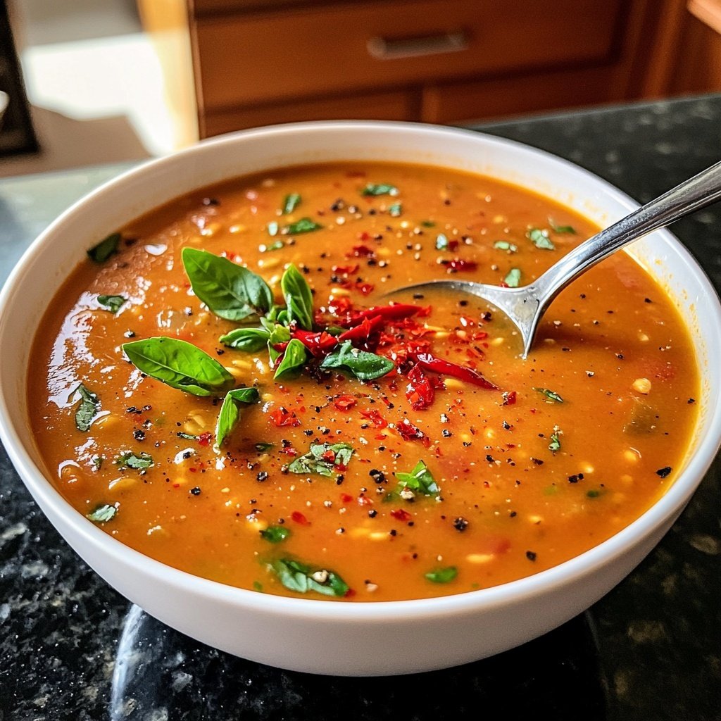 Tomatensuppe mit Chili