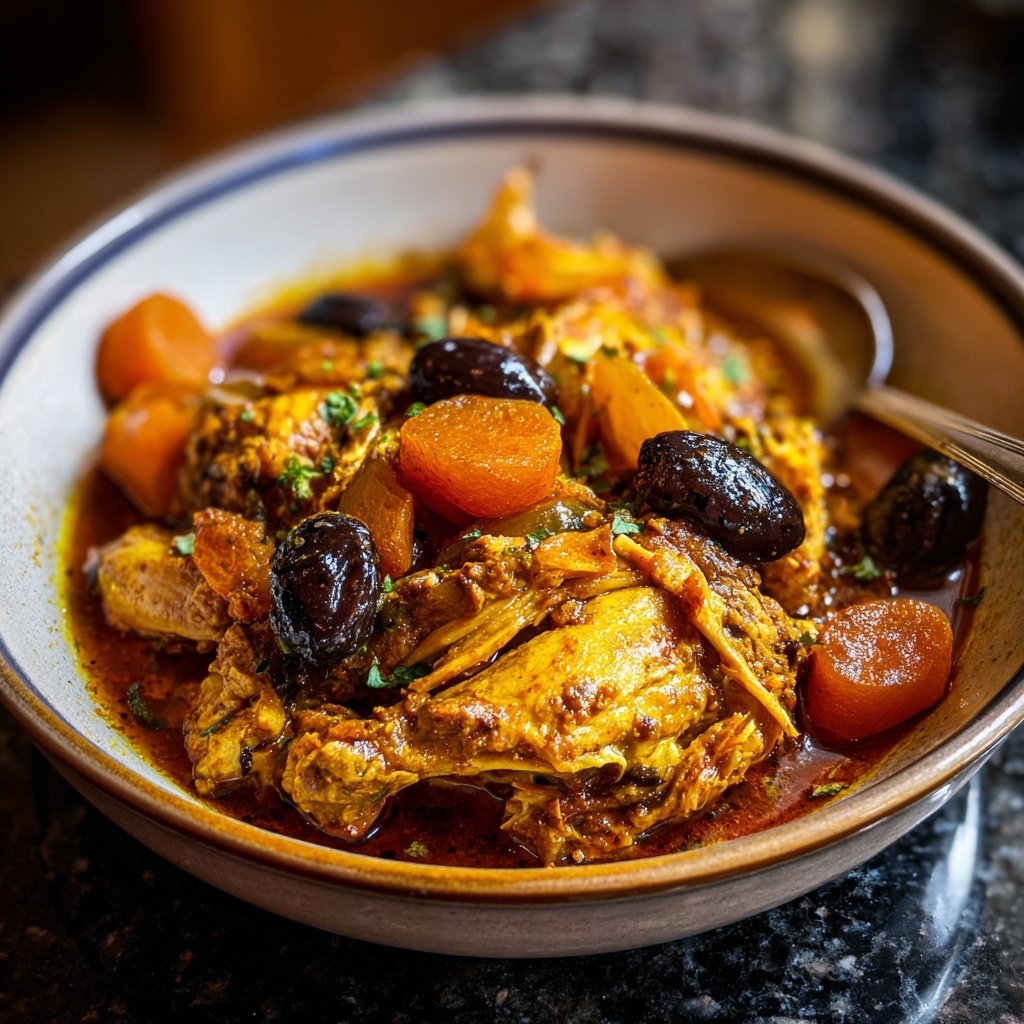 Internationale Küche Marokkanisches Hähnchen-Tagine