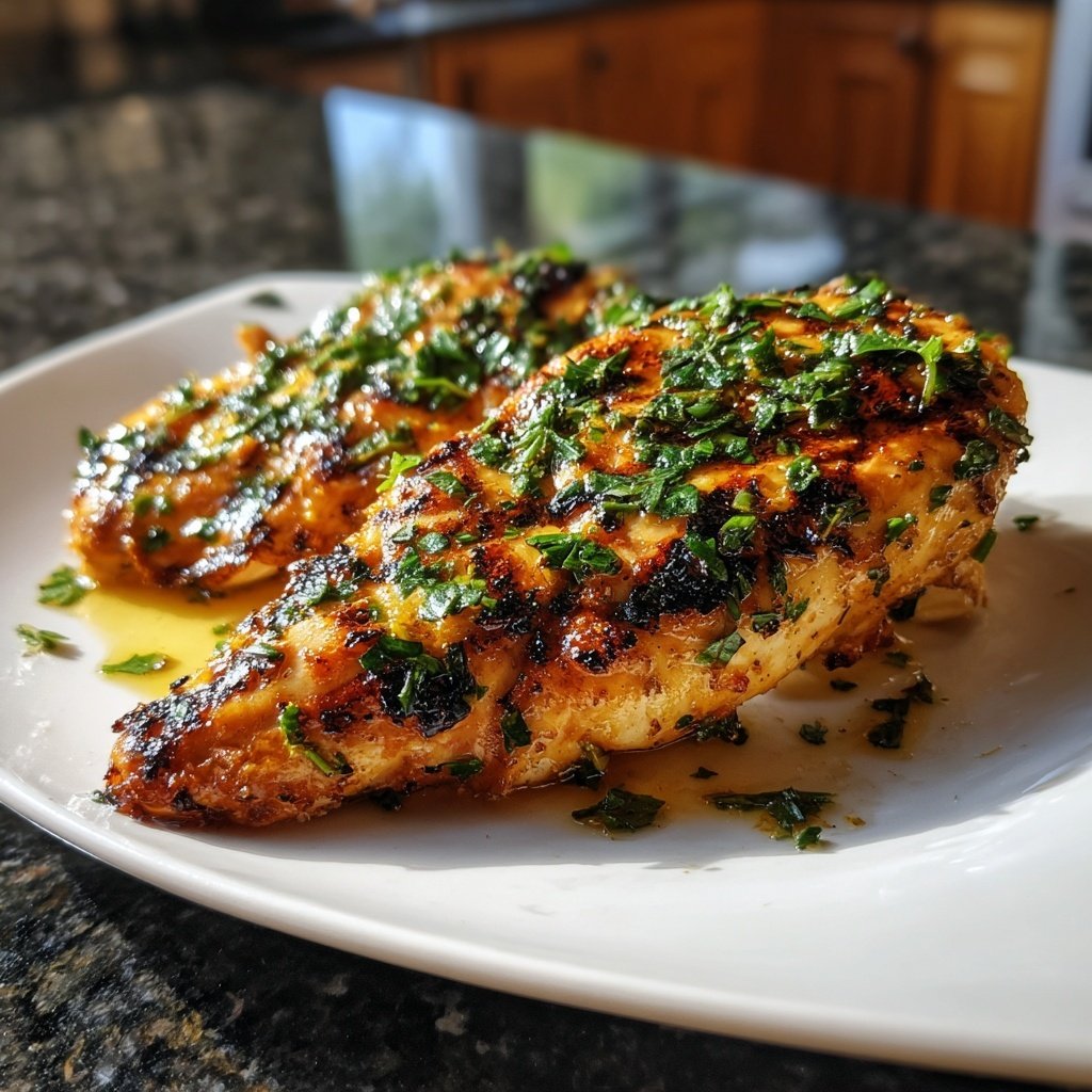 Gegrillte Hähnchenbrust Mit Zitronensaft