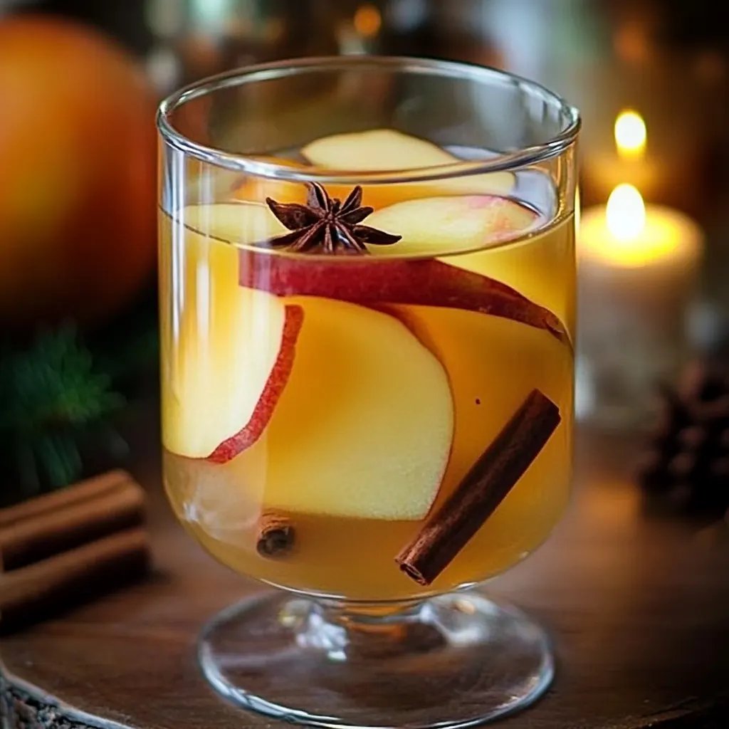 Weißer Apfelglühwein
