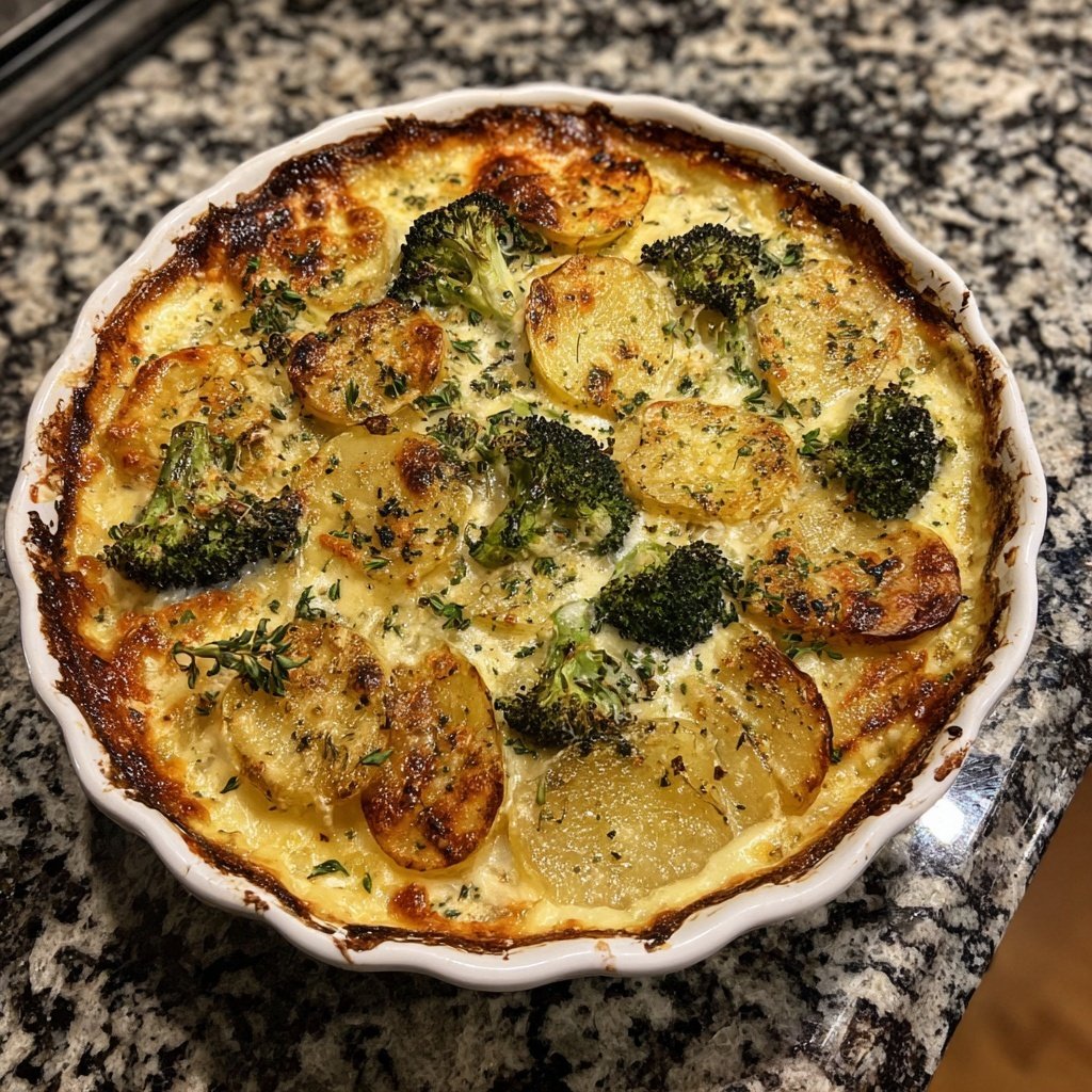 Brokkoli Kartoffel Gratin Leicht