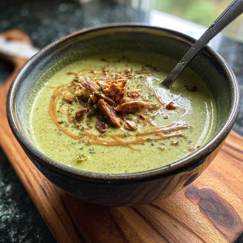 Brokkoli Suppe Mit Mandelmus