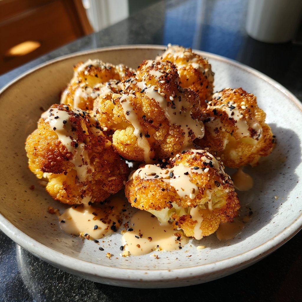 Blumenkohl mit Tahinisauce