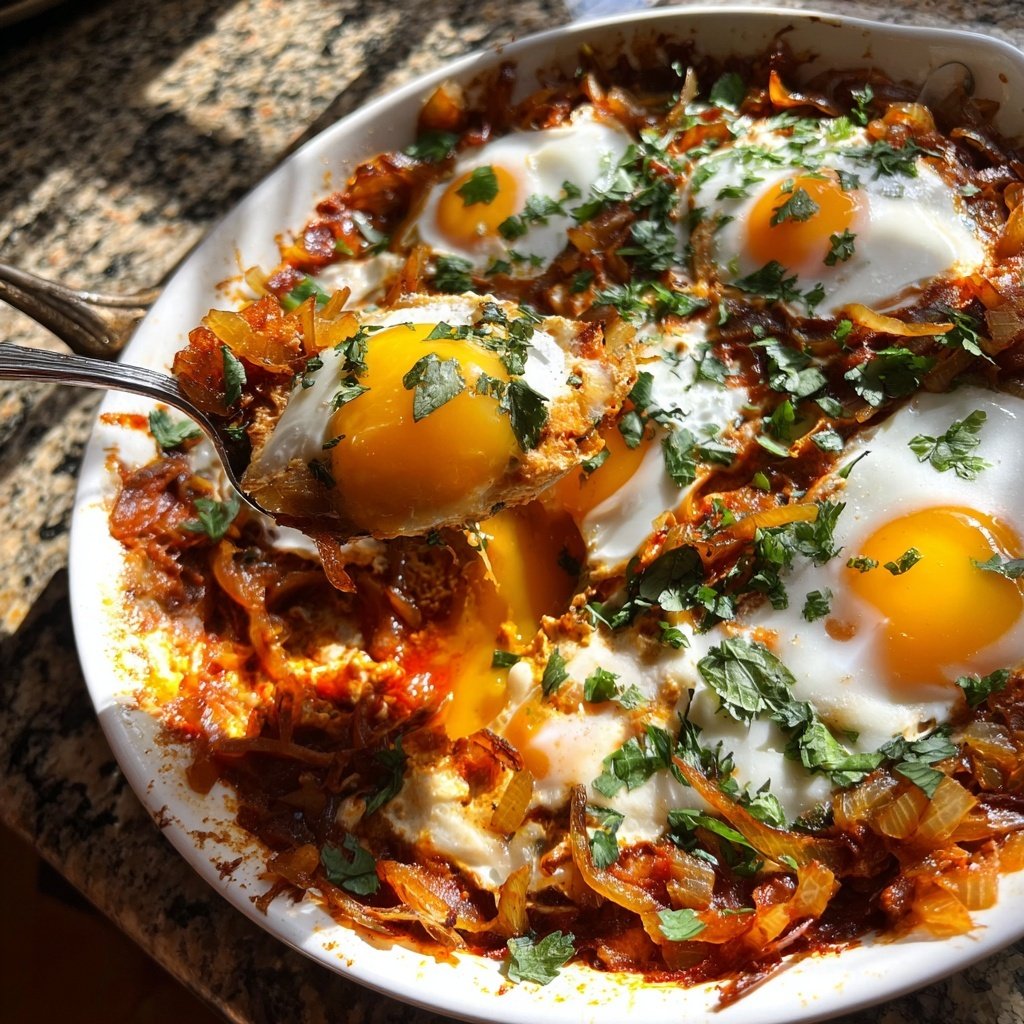 Shakshuka mit Zwiebeln
