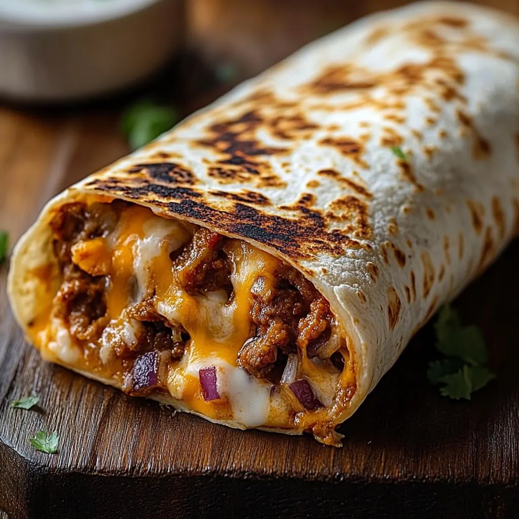 Einfache Grilled Cheese Burrito Copycat Rezept