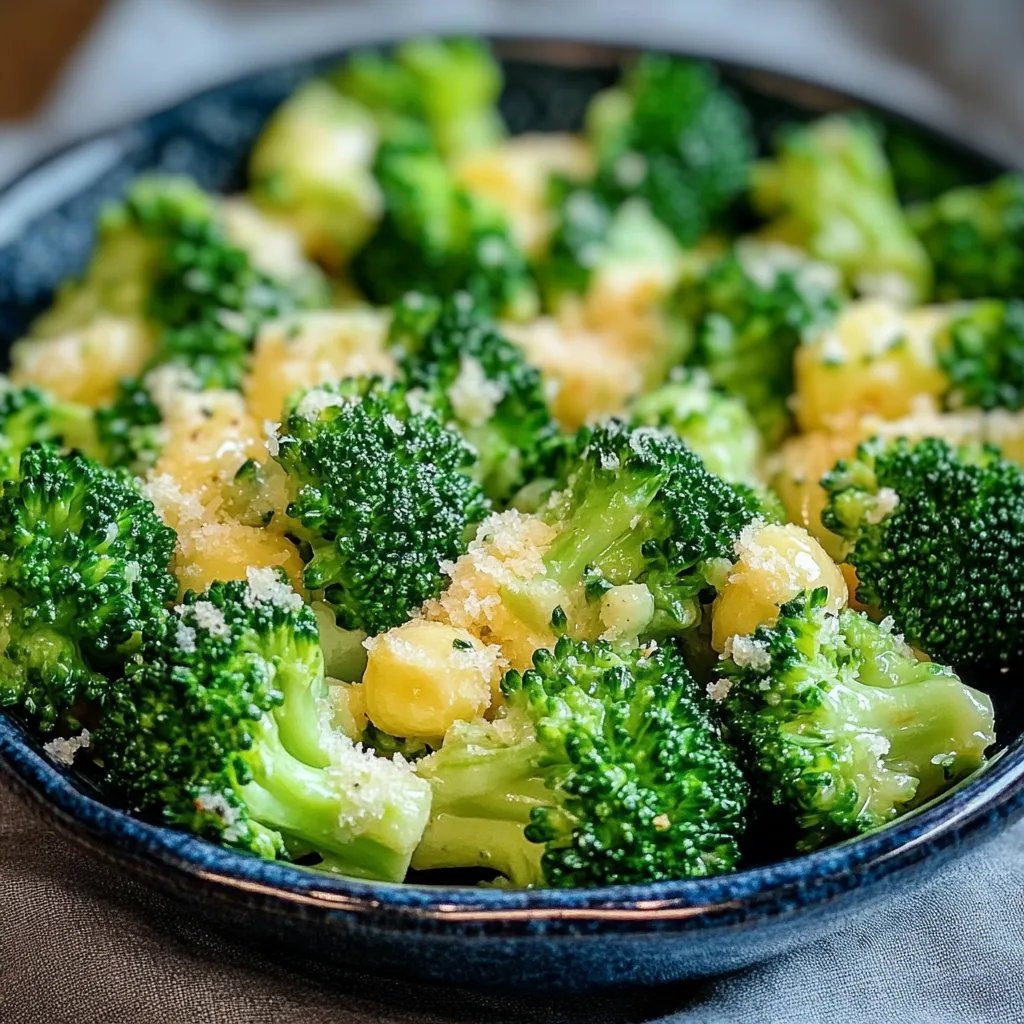 Knoblauch Parmesan Brokkoli