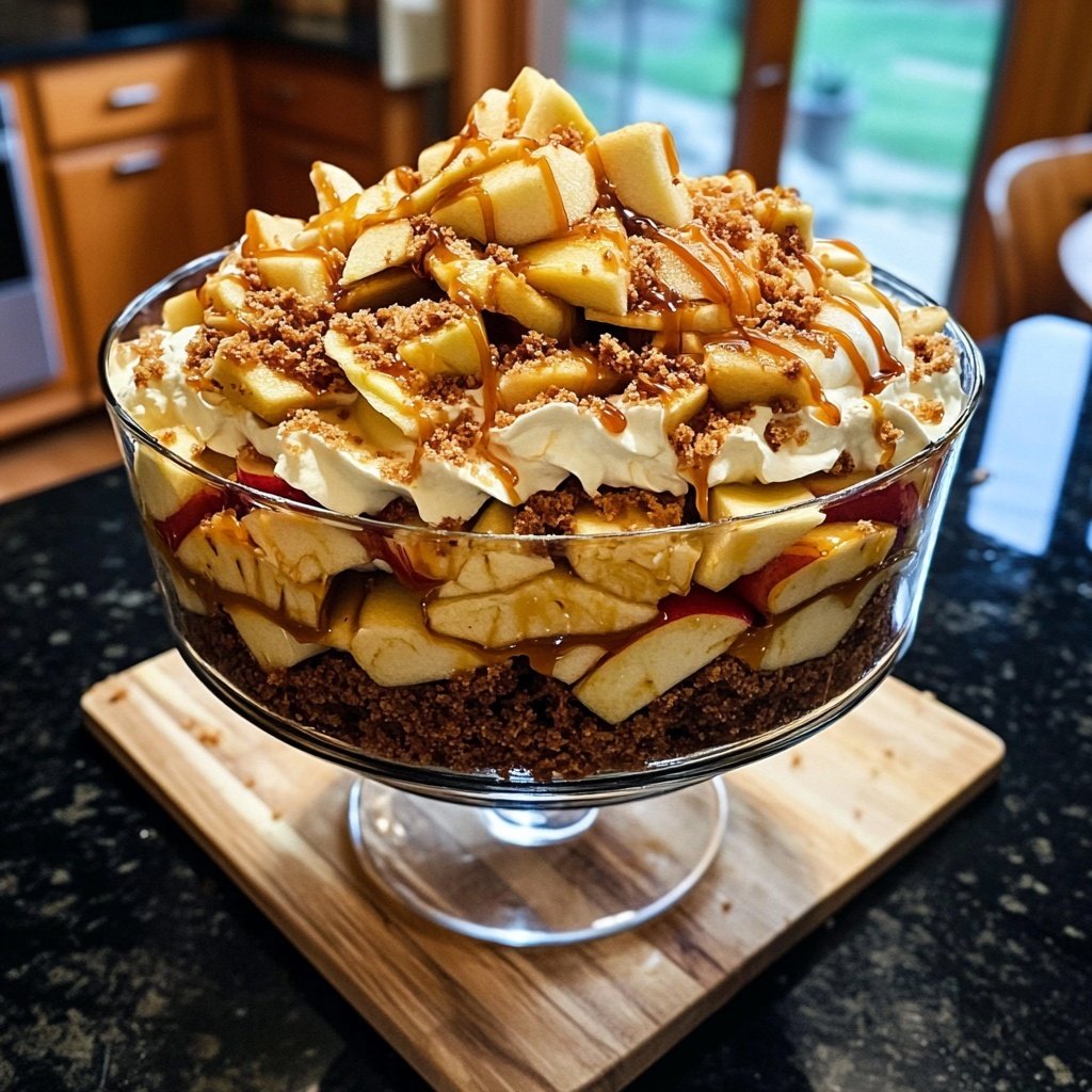 Bratapfel Karamell Trifle